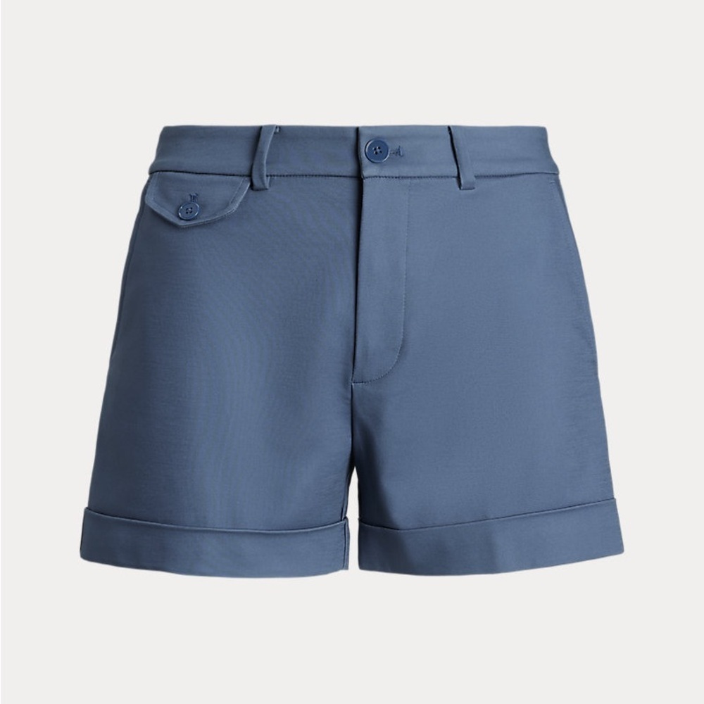 Lauren Ralph Lauren Pleated Double-Faced Cotton Short